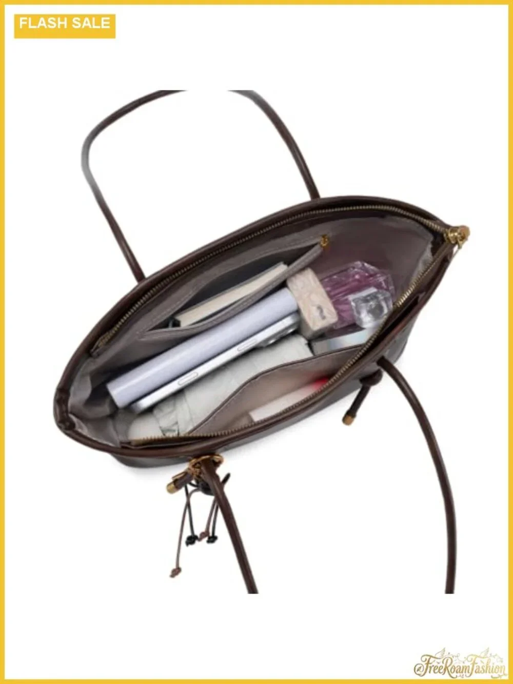 Vintage Style Faux Leather Hobo Handbag with Cute Pendant